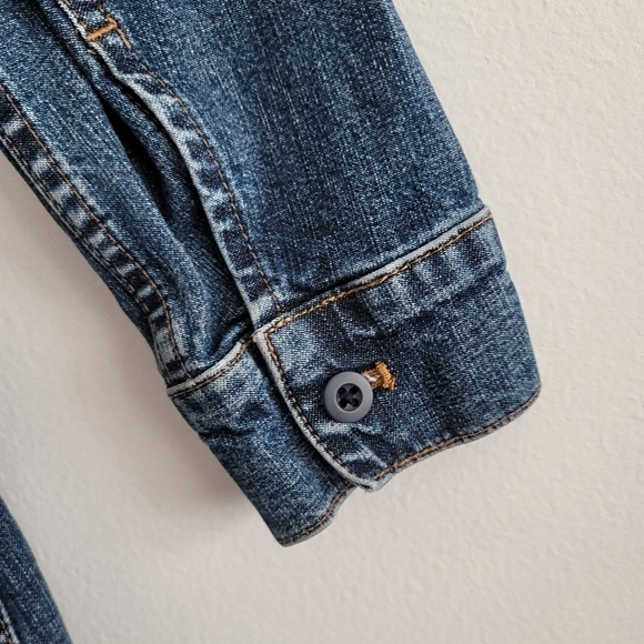 Madewell Women's 0 Denim Long-Sleeve Romper in Vasey Wash AL731 - Picture 11 of 16